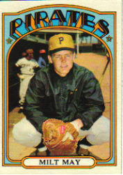 1972 Topps Baseball Cards      247     Milt May
